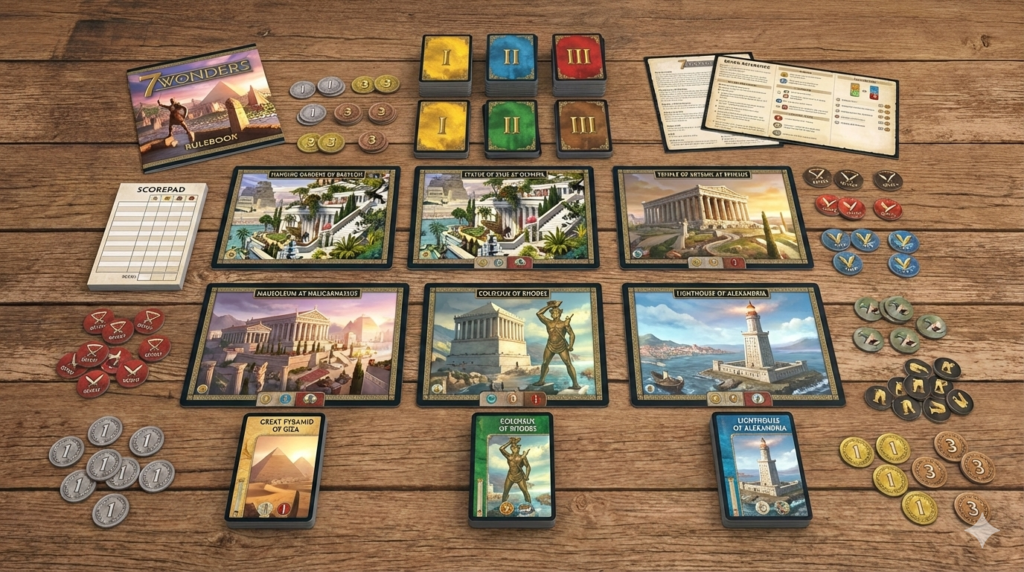 7 Wonders juego de mesa