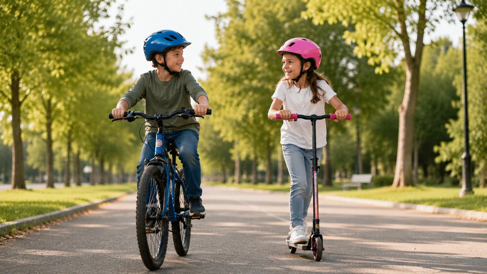 bicicleta o patinete